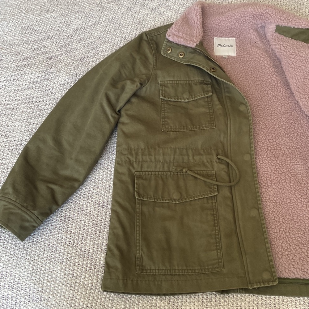 Madewell Sherpa Trimmed Surplus Jacket - Picture 5 of 11